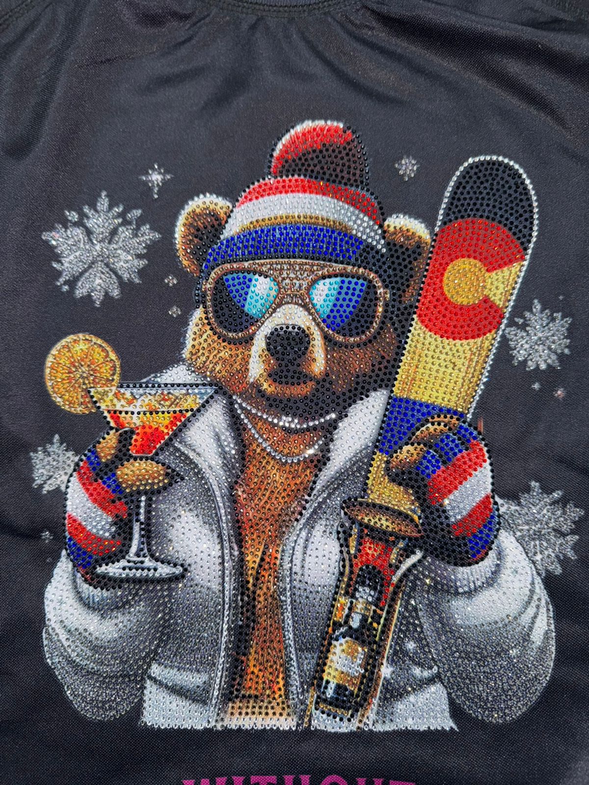 Après-Ski Luxe Bear Graphic Sweatshirt