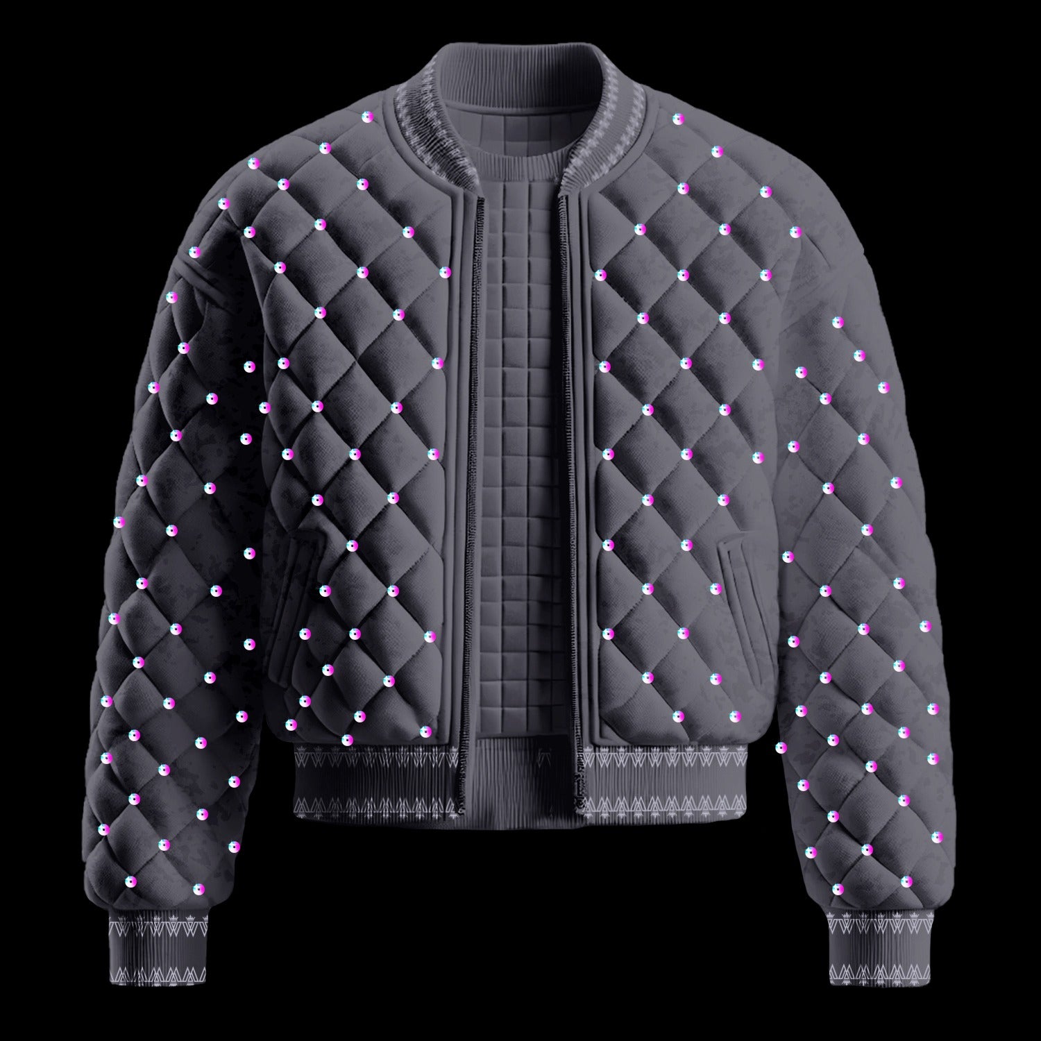 Luxury Quilted Tracksuit Set